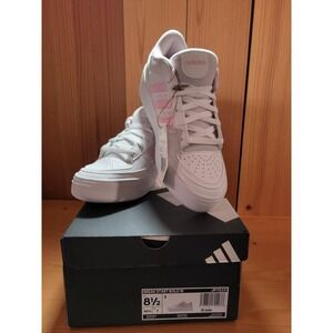 Adidas Break Start Bold W Womn Shoes White Pink Stripes High Top Size 8.5 JP7523